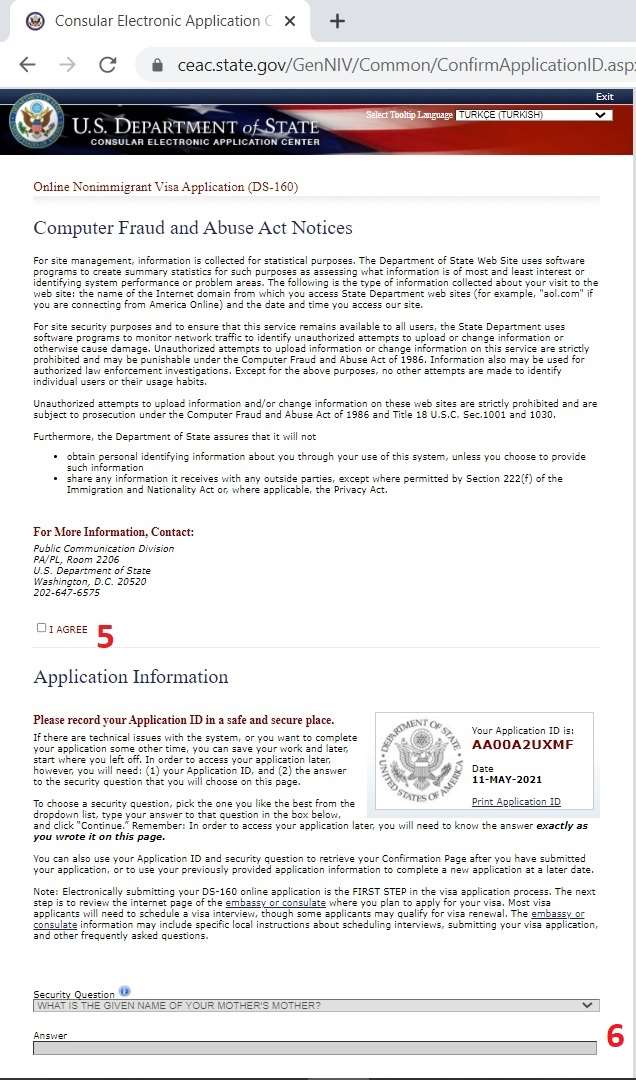 Start an application