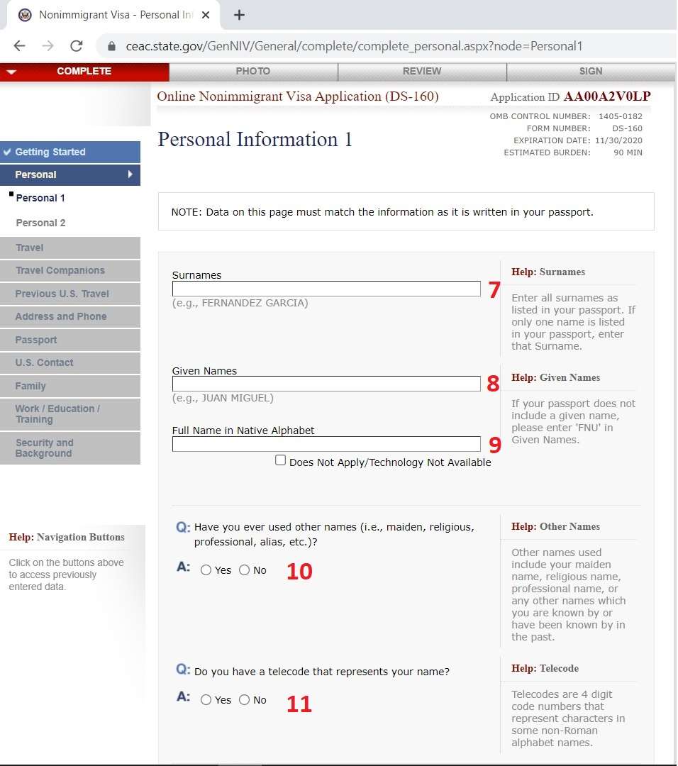 Application ID and Secret Question
