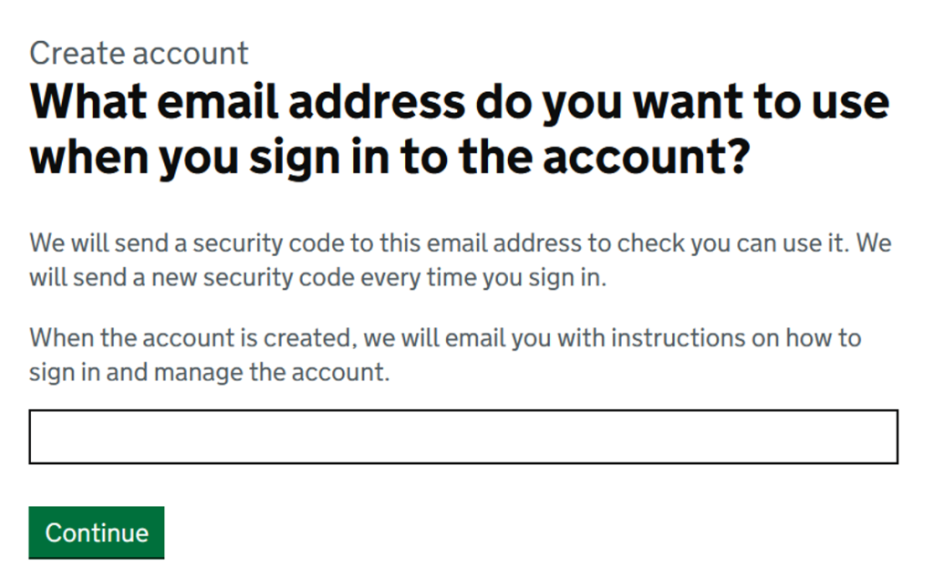 Email address entry