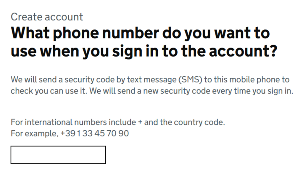 Phone number entry