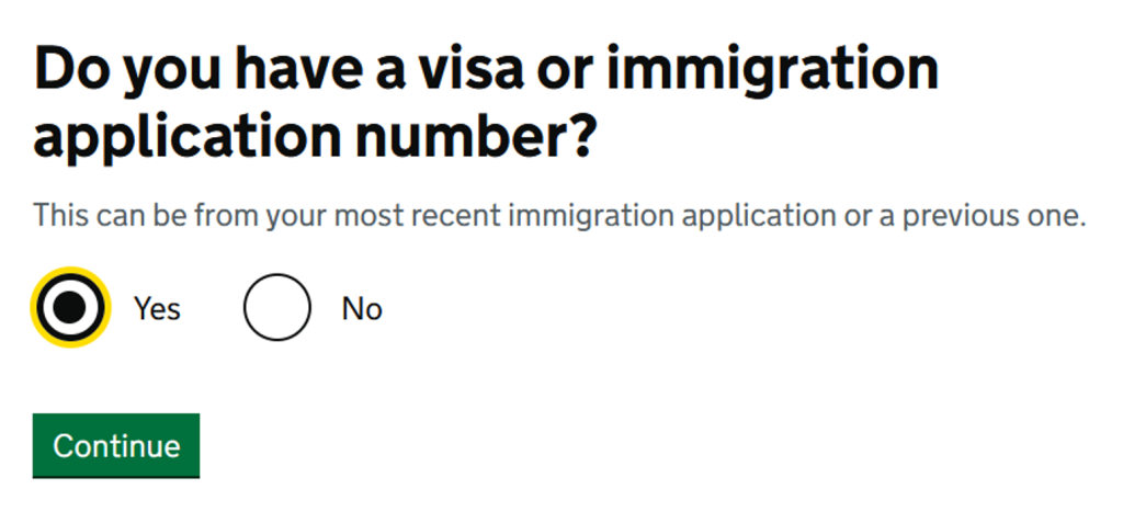 Application number check